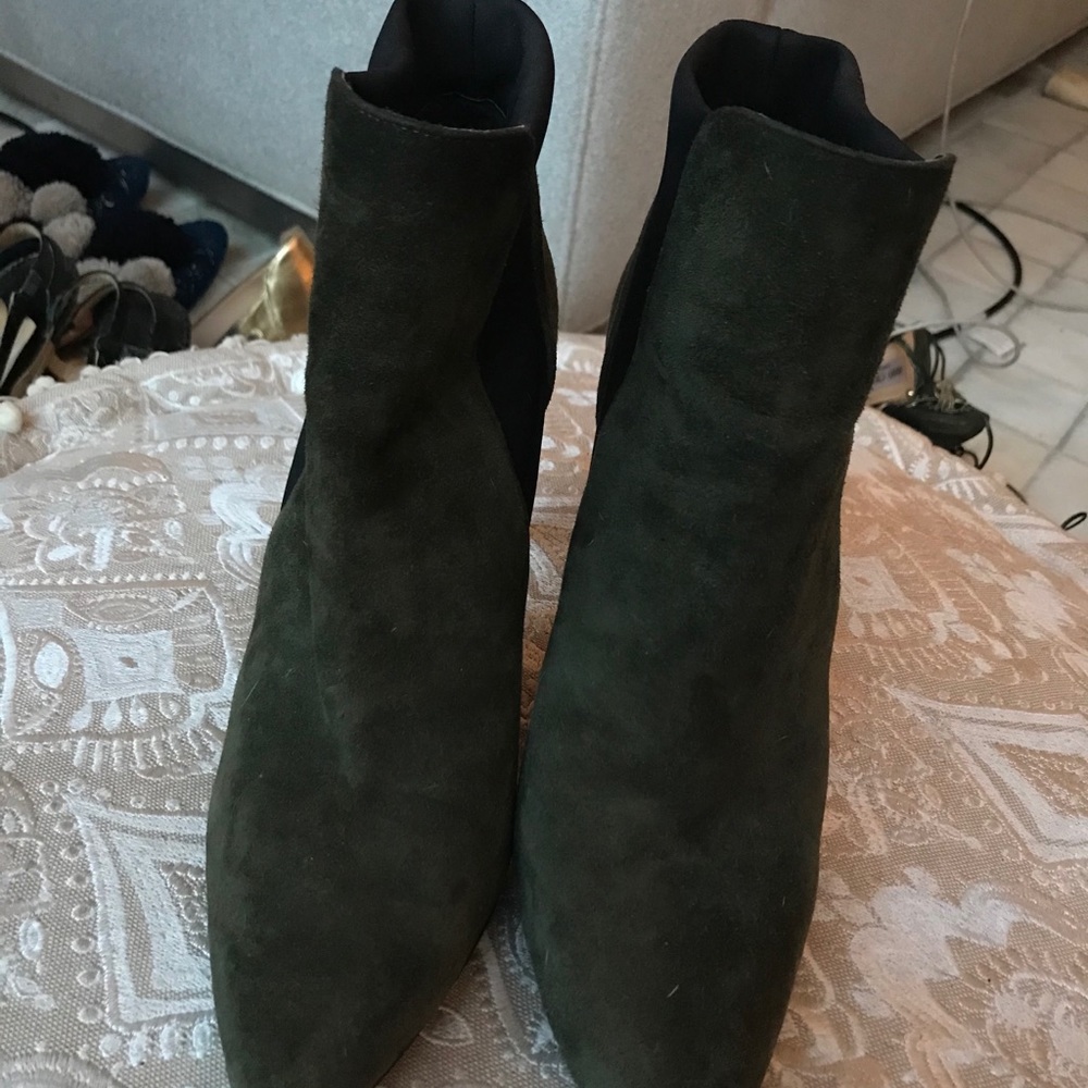 Green French connection high boots